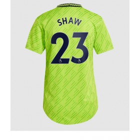 Damen Fußballbekleidung Manchester United Luke Shaw #23 3rd Trikot 2022-23 Kurzarm